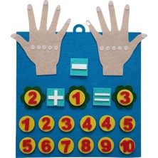 Empressco Nguzelkecetasarim - Keçe Eğlenceli Erken Matematik Eğitici Parmak Seti - Mavi - Fiyatı, Yorumları