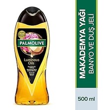 Nacario Palmolive Luminous Oils Makademya Yağı & Şakayık Özleri ile Banyo ve Duş Jeli (500 Ml)