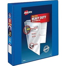 Nacario Avery Ağır Hizmet Tipi 3 Halka Bağlayıcı, 3,8 cm Tek Dokunuşla Eğimli Halka, 8,5 "x 1