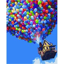 Empressco Uçan Ev Sayılarla Boyama Seti Çerçeveli Kasnaklı 40X50 cm - Fiyatı, Yorumları