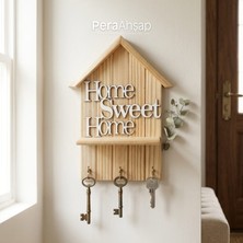 Pera Wooden Key No.02 Ev Model Raflı Anahtarlık