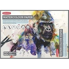 Nacario Derwent A3 Sulu Boya Kağıdı Bloku, 12 Yaprak, Beyaz, Asitsiz Kağıt, 300 G/m² A3 Çok R