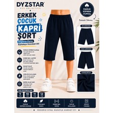 Dyzstar Erkek Çocuk Pamuk Süprem Kapri Şort Koyu Lacivert 9-10-11-12 Yaş