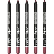 Nacario Golden Rose Emily Long Lasting Lip Pencil No: 201 - Dudak Kalemi X5