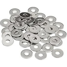 Nacario Made 3/16" Inç Metal Vida Pulu, Çok Amaçlı Montaj ve Tamir Için Dayanıklı Düz Pul