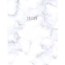 Nacario Sketch Book: Unlined Notebook/sketchbook (100 Pages, 8.5 x 11 Inches, Marble Cover)