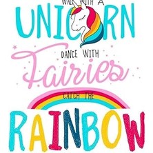 Nacario Unicorn Notebook ~ Walk With A Unicorn, Dance With Fairies & Catch The Rainbow: Cool Girls L