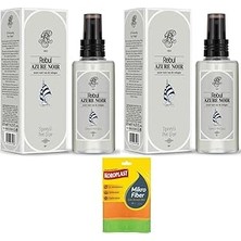 Nacario Rebul Azure Noir Kolonya, 2X125ML Pet Şişe, Koroplast Mikrofiber Bez Hediyeli