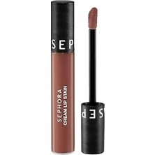 Nacario Sephora Cream Lip Stain – Bulaşmayan Kadife Bitişli Ruj - Mat Likit Ruj, 02 Classic Beig