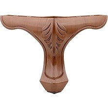 Nacario BADEM10 Lukens Mobilya Kanepe Koltuk Ayağı Kahverengi Ahşap Desenli Baza Ayak 14 cm (4 Ad