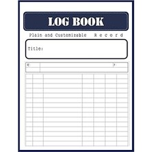 Nacario Independently Published Plain Log Book: Large Blank Form With 7 Columns To Record Any Activi