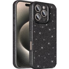 Apple iPhone 16 Pro Kılıf Kamera Korumalı Simli Lüks Zore Koton Kapak