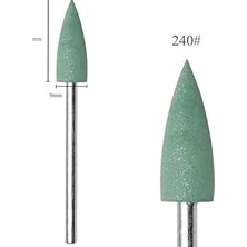 Nacario Silikon Tırnak Parlatma Törpü Ucu 240 Grit Sivri Yeşil