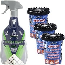 Nacario Astonish Küf Temizleyici 750 ml + 200 G Nem Alıcı 3 Adet