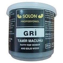 Nacario Solon Çok Amaçlı Ahşap Parke Masa Sehpa Çizik Çok Amaçlı Tamir Dolgu Macunu Gri 240