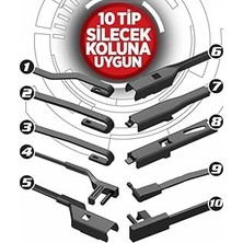 Nacario Automix Vette Plus Multifit Silecek 450 mm | Sessiz ve Iz Bırakmayan Performans | Tüm Ara
