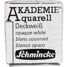 Nacario Schmincke Akademie Aquarell Yarım Tablet Sulu Boya 111 Opaque White