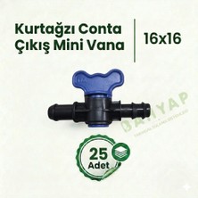 Bahyap Kurtağzı Conta Çıkış Mini Vana 16X16 (25 Adet)