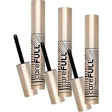 Nacario Flormar Hacim Veren Besleyici Maskara Siyah Carefull Volume 000 Black (3 Paketi)