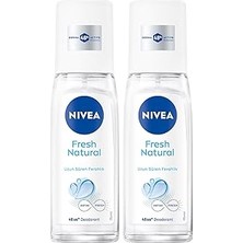 Nacario Nıvea Kadın Pump Sprey Deodorant Fresh Natural 48 Saat Deodorant Koruması 75ML X2