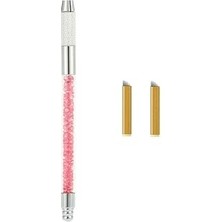Nacario Bmx Profesyonel Microblading Kalıcı Makyaj Kıl Tekniği Kalemi, Saydam, +2 Iğne Hediyel