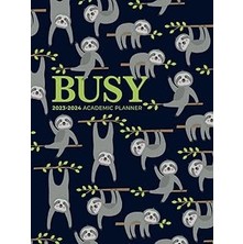Nacario Academic Planner 2023-2024 Large | Busy Sloths Doing Things Hardcover: July - June | Weekly