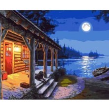 Empressco Sayılarla Boyama Seti Çerçeveli Kasnaklı Sahildeki Baraka 40 x 50 cm - Fiyatı, Yorumları