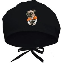 Nacario Cool Dog Baskılı Cerrahi Bone - Doktor ve Hemşire Hastane Bonesi