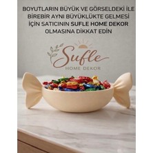 Empressco Şık Dekoratif Sunumluk Şekerlik ve Meyve Sepeti Seti