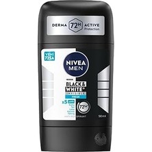 Nacario Nıvea Men Erkek Stick Deodorant Black&white Invisible Fresh 72 Saat Anti-Perspirant Koruma,