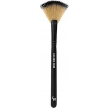 Nacario Golden Rose Fan Brush - Yelpaze Fırça ve Nude Look Baked Trio Face Powder