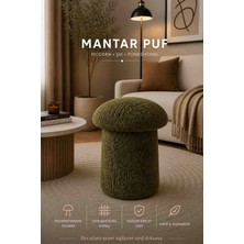 Muba Online Luxury Mantar Puf – Ithal Bukle Kumaş, Modern & Zarif