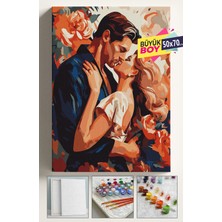 Empressco Sayılarla Boyama Seti Numaralı Tuval Fırça Boya Dahil Kasnaklı Set 50X70 cm - Sevgililer - Fiyatı, Yorumları