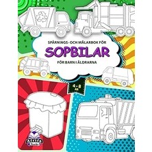 Nacario Independently Published Spårnings- Och Målarbok För Sopbilar För Barn I Åldrarna 4-8 Å