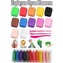 ArtMaster Zıplayan Oyun Hamuru 12 Renk 1 Paket Hava Ile Kuruyan Modelleme Kili Yumuşak Köpük Kil Esnek Clay