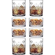 Nacario Pasabahce 8 Parça Tımeless Viski Keyfi Seti - 4 Viski Bardağı + 4 Çerezlik Kase 0693357