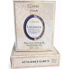 Nacario Lavanta Doğal Süngerli Sabun, Lavanta Kokulu, Duş Için Zengin Köpüklü, 120G