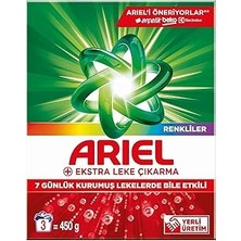 Nacario Ariel Ekstra Leke Çıkarma Renkliler Toz Çamaşır Deterjanı 450 Gram 3 Yıkama