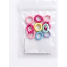 Nacario 10'lu Mini Lastik Toka, Karma Renkler
