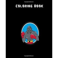 Nacario Coloring Book: Gorilla Boxer Boxing Stance Circle Cartoon - 59 Pages - 8 x 10 Inches