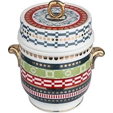 Nacario Lucky Art Lancelot Bone Kulplu Kavanoz 16 cm