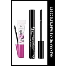 Nacario Golden Rose Max Hold Brow Glue - Şeffaf Kaş Sabitleyici 2'li Set