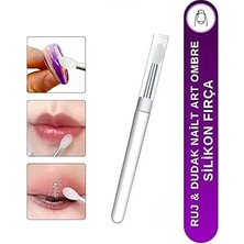 Nacario Fontenay Silikon Ruj Dudak Fırçası Pürüzsüz Dudak Boyama Aparatı & Tırnak Nail Art O