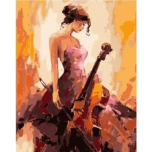 Empressco Sayılarla Boyama Seti Çerçeveli Kasnaklı Kemancı Kız 3 40 x 50 cm - Fiyatı, Yorumları