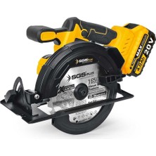 Akülü 165 mm Sunta Kesme Makinesi Seti 4.0 Ah Kömürsüz Sgs 5541