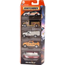 Matchbox 5'li Oyuncak Araba Beyaz Kırmızı, Eğlenceli Oyuncak, Çocuklar Için Güvenli, Kaliteli Malzem