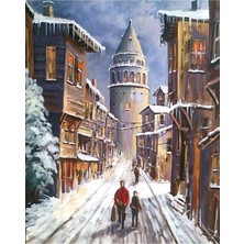 Empressco Sayılarla Boyama Seti Çerçeveli Kasnaklı Eski Galata Evleri 40X50 cm - Fiyatı, Yorumları
