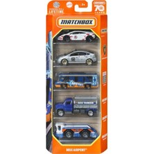Matchbox 5'li Oyuncak Araba Koyu Mavi, Eğlenceli Oyuncak, Çocuklar Için Güvenli, Kaliteli Malzeme