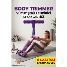 Mrt Bilişim Pedallı Spor Aleti 6 Lastikli Body Trimmer Vücut Şekillendirici Spor Aleti Extra Güçlü Kas Geliştirici Spor Aleti