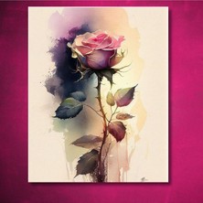Empressco Sayılarla Boyama Hobi Seti 40X50 cm (Çerçeveli- Renkli Baskılı): Pembe Gül - Fiyatı, Yorumları